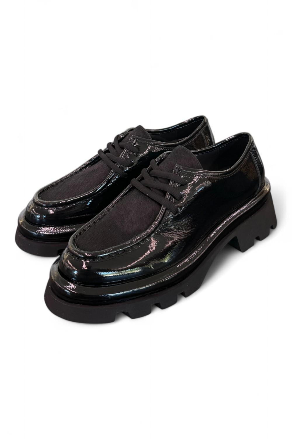 Scarpa allacciata ingegnere naplak nero Bruno Premi 