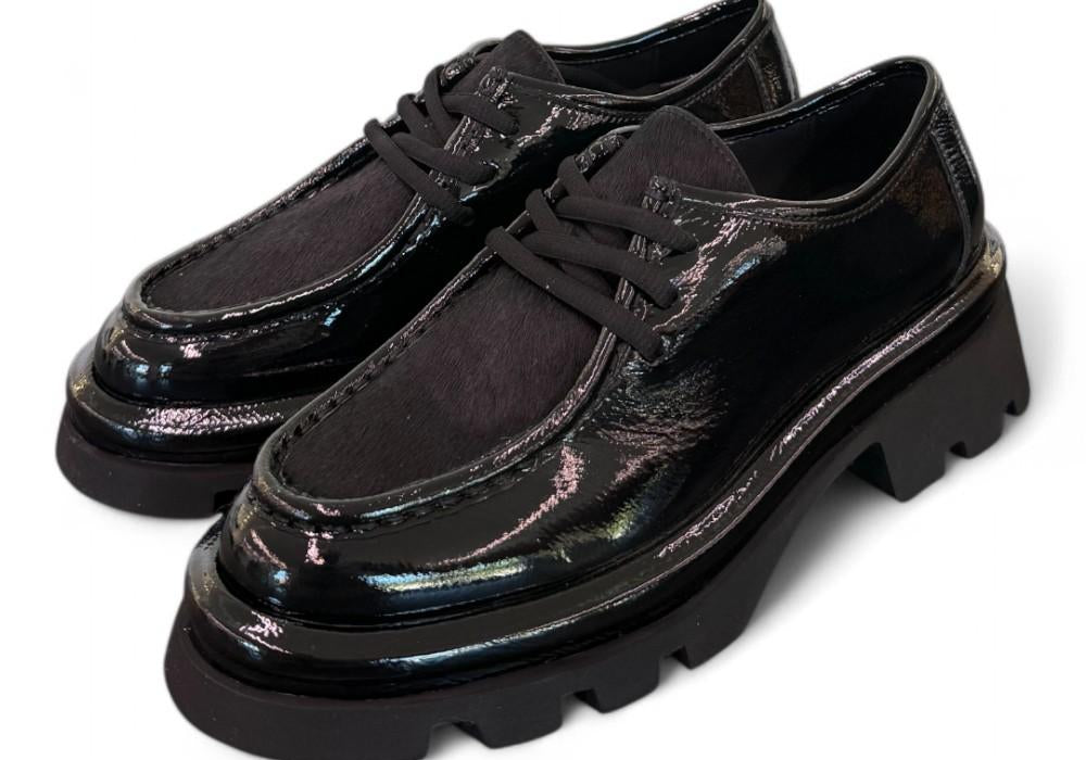 Scarpa allacciata ingegnere naplak nero Bruno Premi 