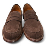 Mocassino suede testa di moro Franco Fedele<BR/> 