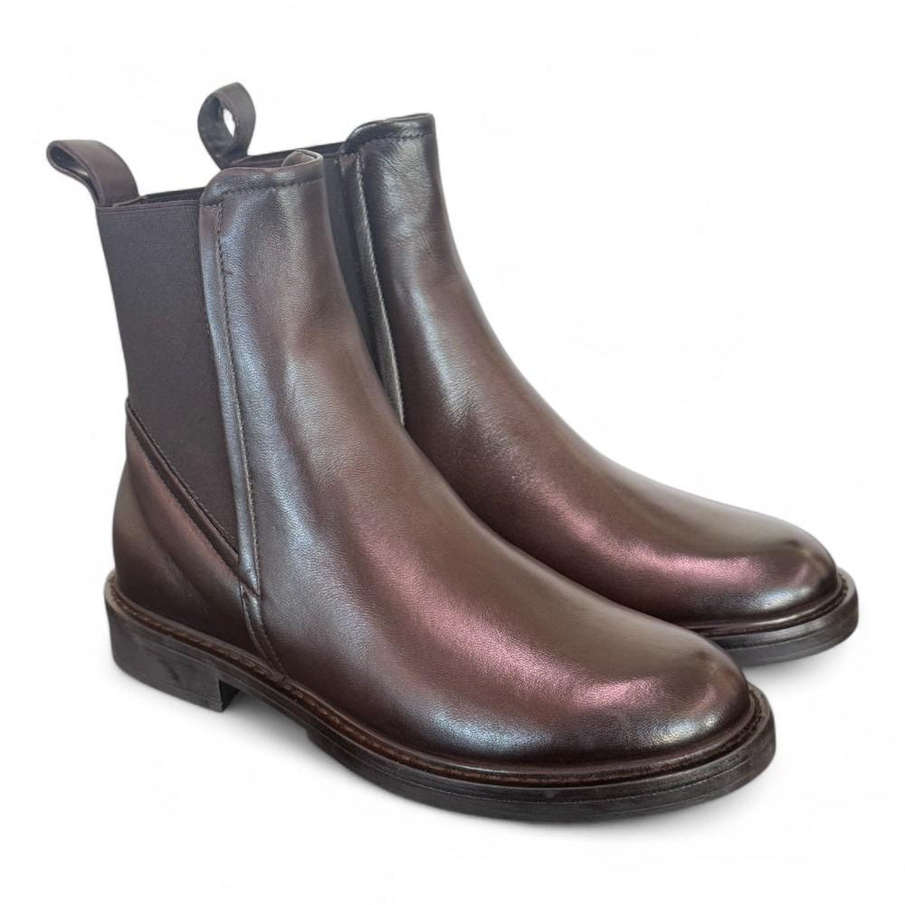 Stivaletto beatles pelle testa di moro Mjus<BR/> 