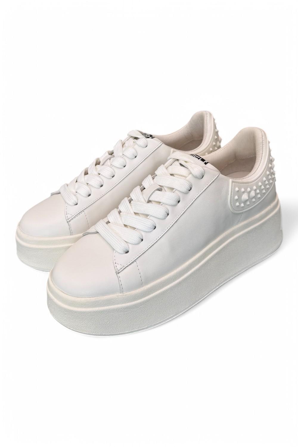 Sneaker Ash Match bianca platino 