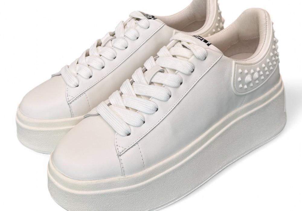 Sneaker Ash Match bianca platino 