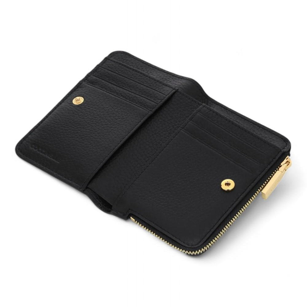 Portafogli piccolo Coccinelle metallic soft nero 
