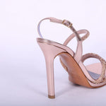 Sandalo plateau strass rame tacco 10  Albano<BR/> 