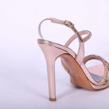 Sandalo plateau strass rame tacco 10  Albano<BR/> 