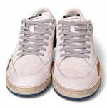 Sneaker uomo basket bianca Crime London Chelsea Oxford Blu 