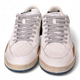Sneaker uomo basket bianca Crime London Chelsea Oxford Blu 