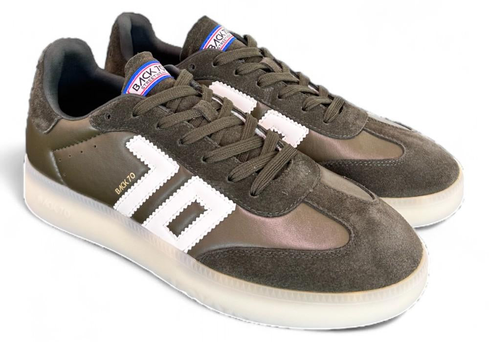 Sneaker uomo Boston Back 70 verde bianca 