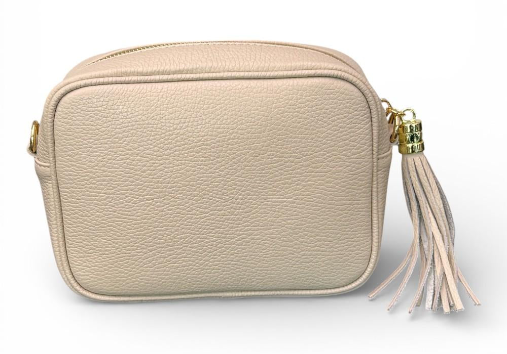 Borsina camera case pelle beige 