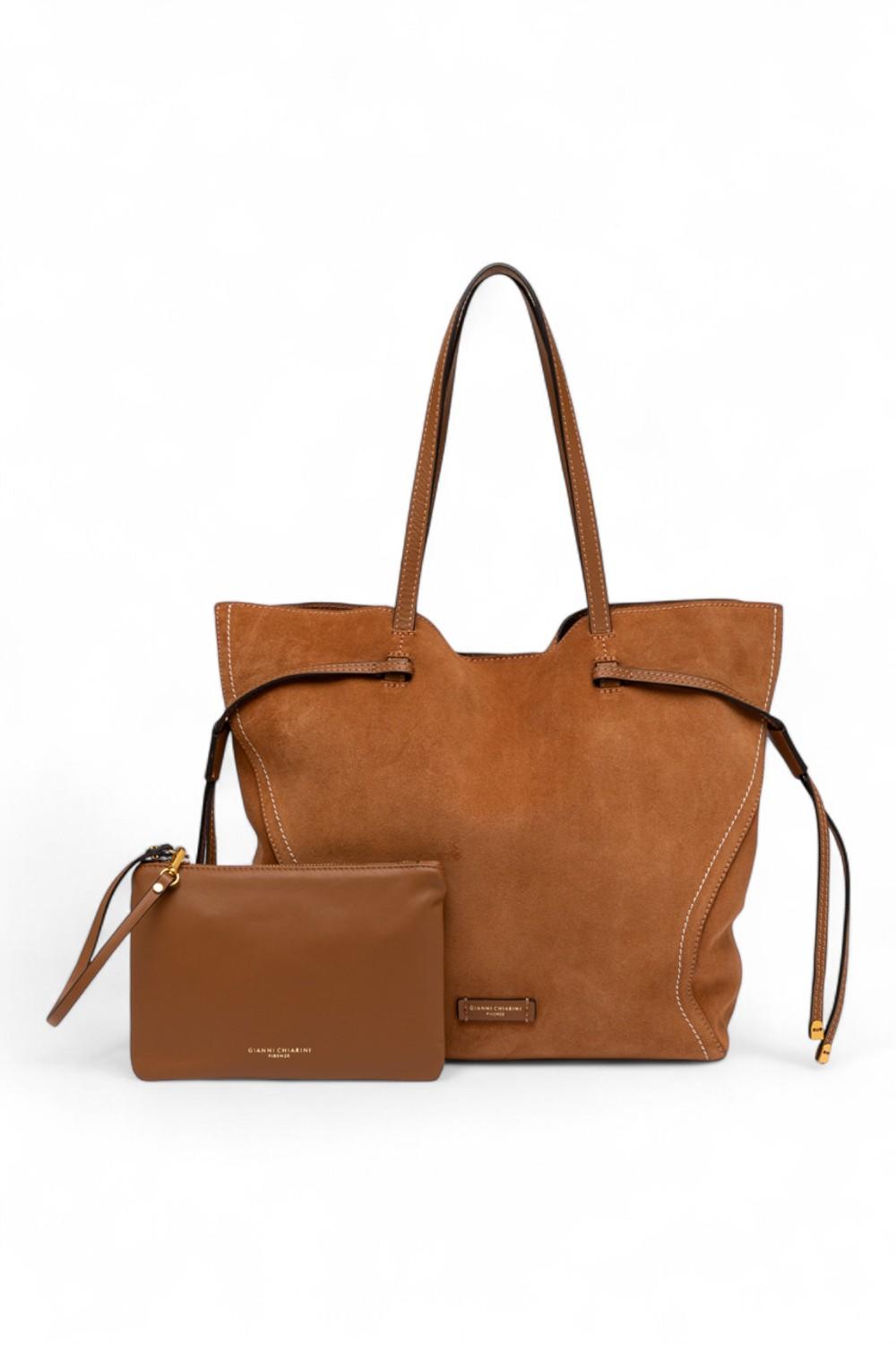 Shopping Violette suede caramel Gianni Chiarini<BR/> 