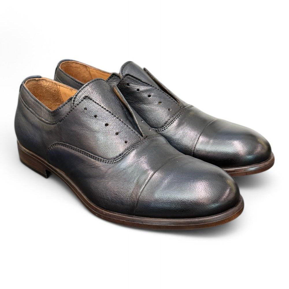 Scarpa uomo no-lace blu F.lli Rennella puntale 