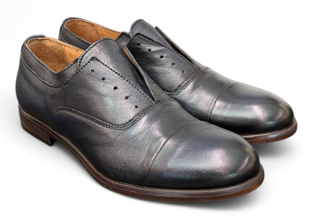 Scarpa uomo no-lace blu F.lli Rennella puntale 