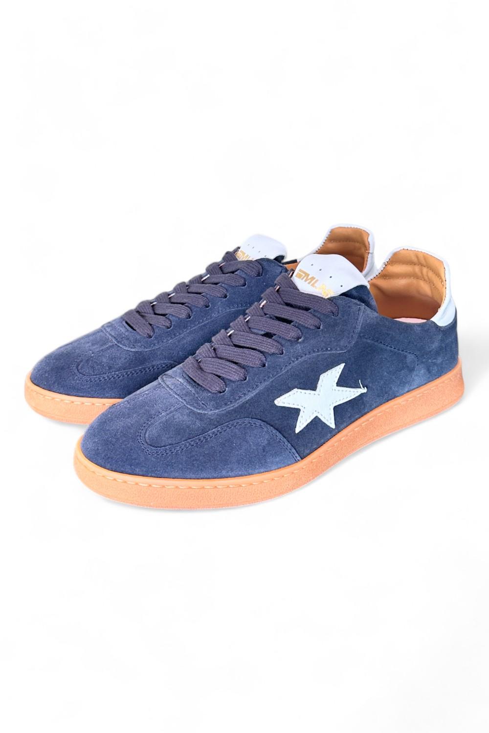 Sneaker uomo stella suede blu Meliné<BR/> 