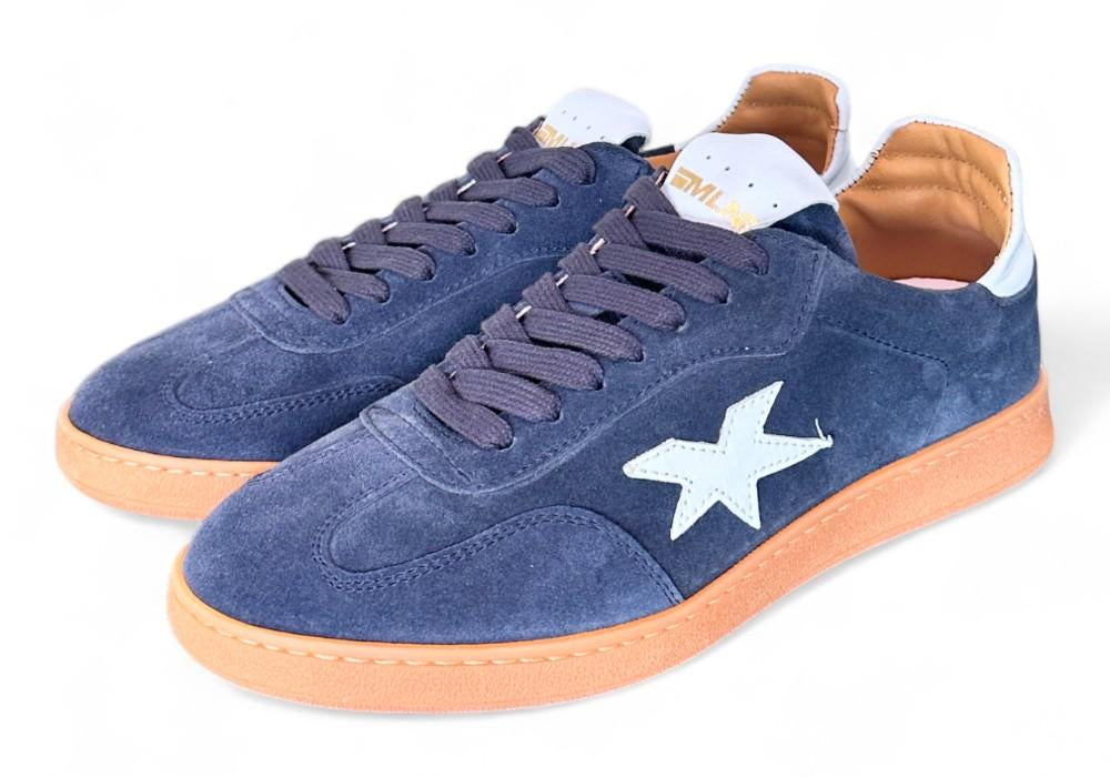 Sneaker uomo stella suede blu Meliné<BR/> 