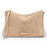 Pochette Nora suede nude Gianni Chiarini<BR/> 