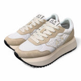 Sneaker donna SUN 68 BIG ALLY flower white 