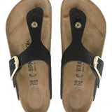 Ciabatta Gizeh Big Buckle nabuk black Birkenstock 1023966 