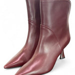 Stivaletto pelle bordeaux Isabelle Paris<BR/> 