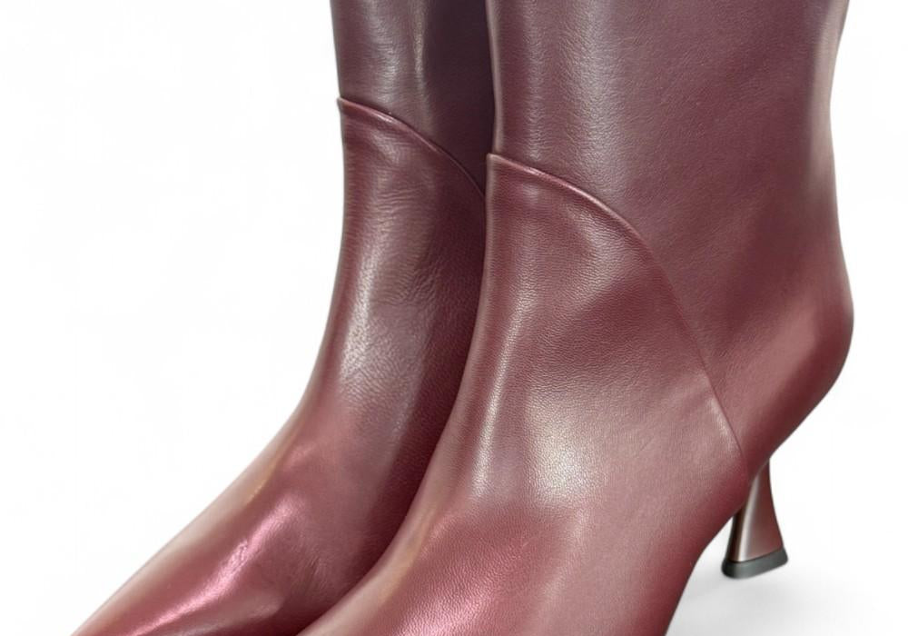 Stivaletto pelle bordeaux Isabelle Paris<BR/> 
