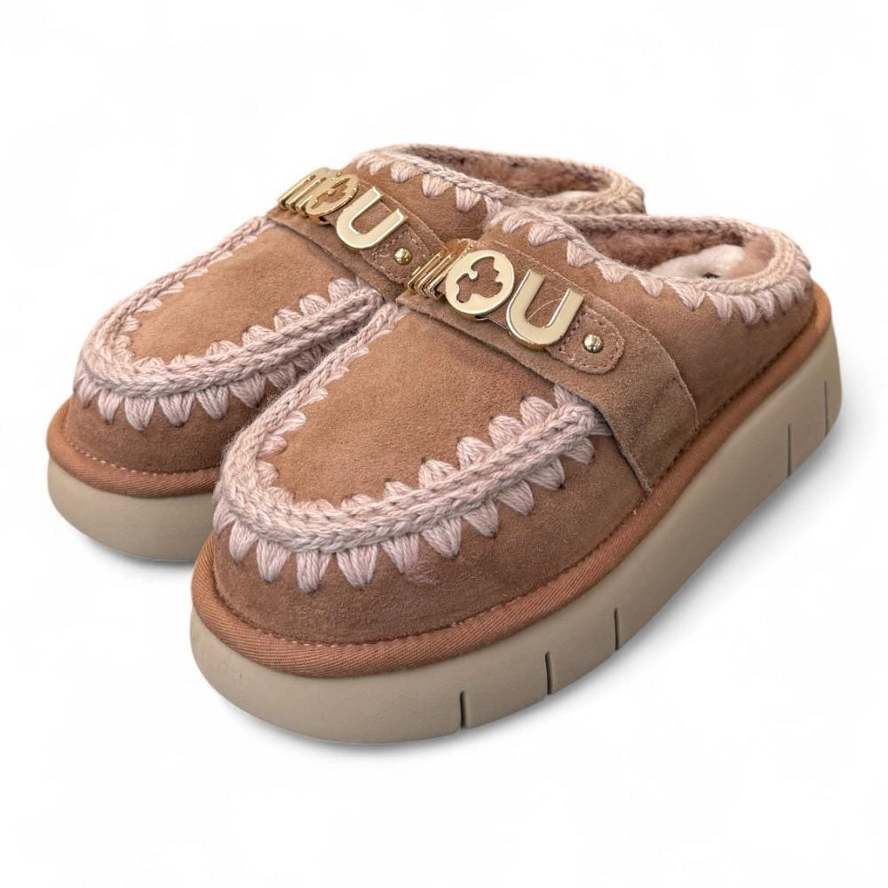 Sabot slipper Bounce Clog Mou Pink Brown 