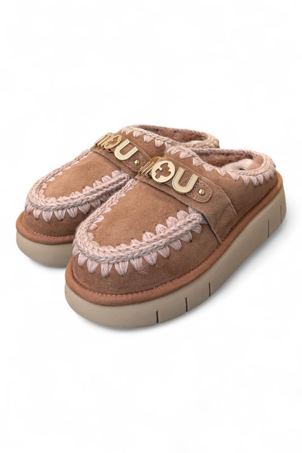 Sabot slipper Bounce Clog Mou Pink Brown 