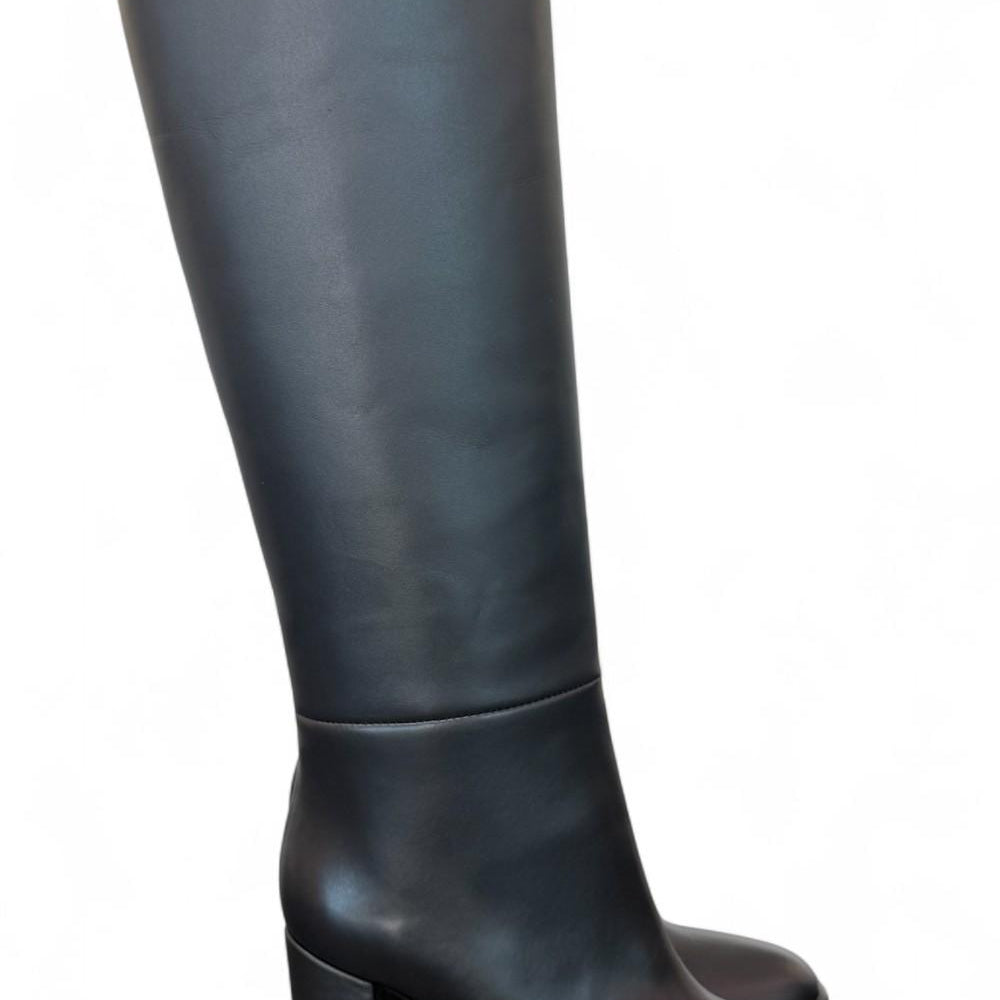 Stivale tubo nappa nera T90 Bianca Di<BR/> 
