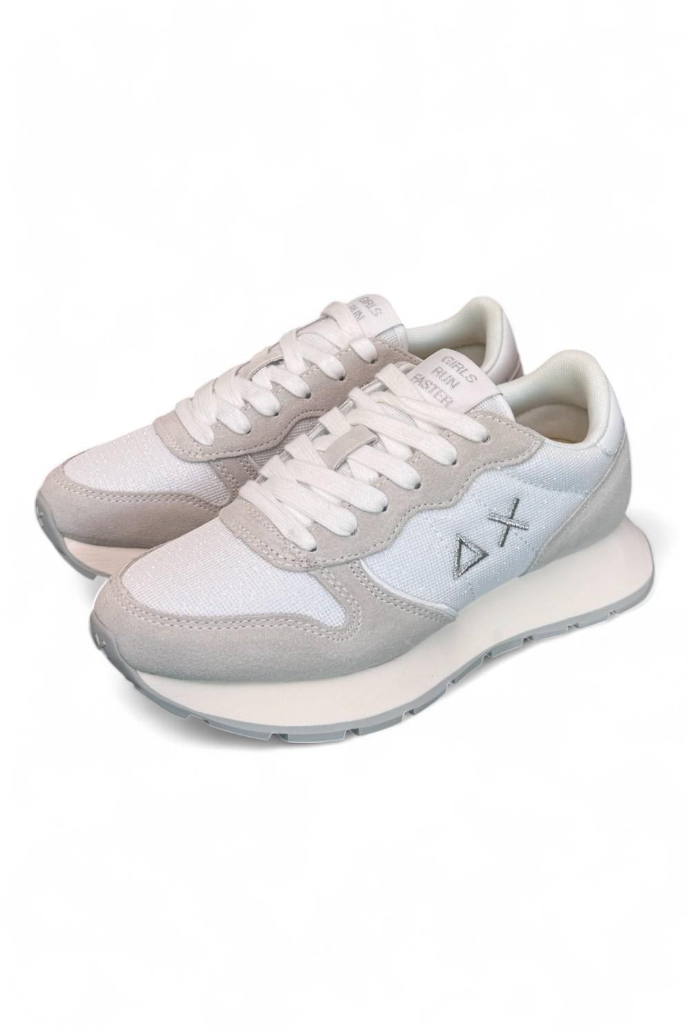 Sneaker donna SUN 68 ALLY glitter white 