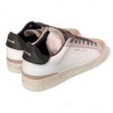Sneaker uomo Crime London Blade Raw Shade pelle e suede bianco beige 