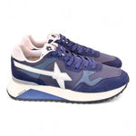 Sneaker uomo tessuto e suede blu bianco YAK W6YZ WIZZ 