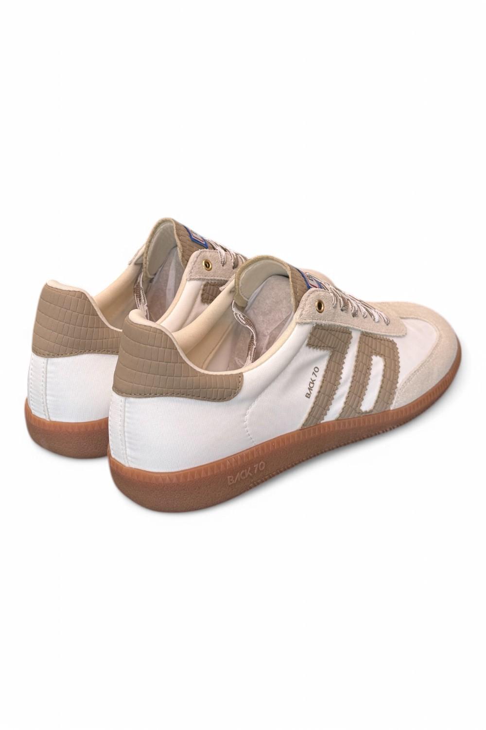 Sneaker uomo ghost bianca taupe Back 70<BR/> 