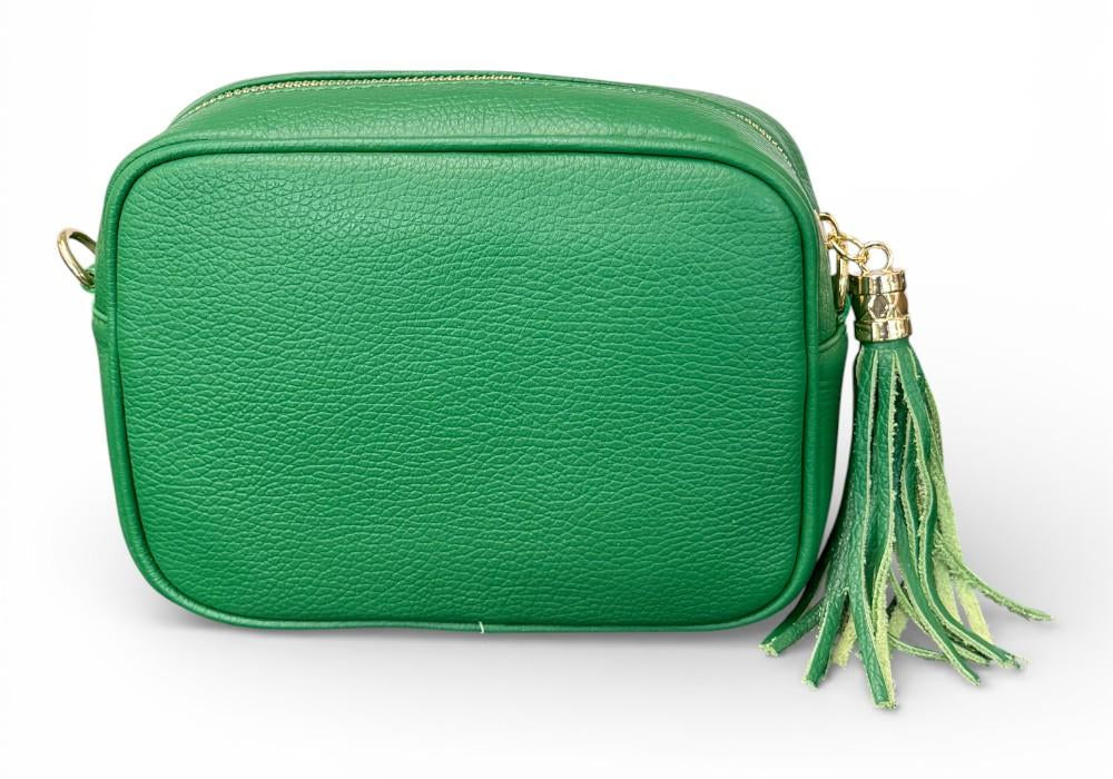 Borsina camera case pelle verde 