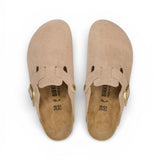 Sabot uomo Boston Birkenstock Suede sandcastle 1030883 