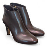 Stivaletto zip T80 pelle marrone Elisa Lanci<BR/> 