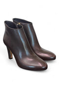 Stivaletto zip T80 pelle marrone Elisa Lanci