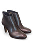 Stivaletto zip T80 pelle marrone Elisa Lanci