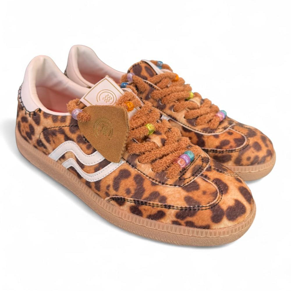 Sneaker donna low animalier Primabase <BR/> 