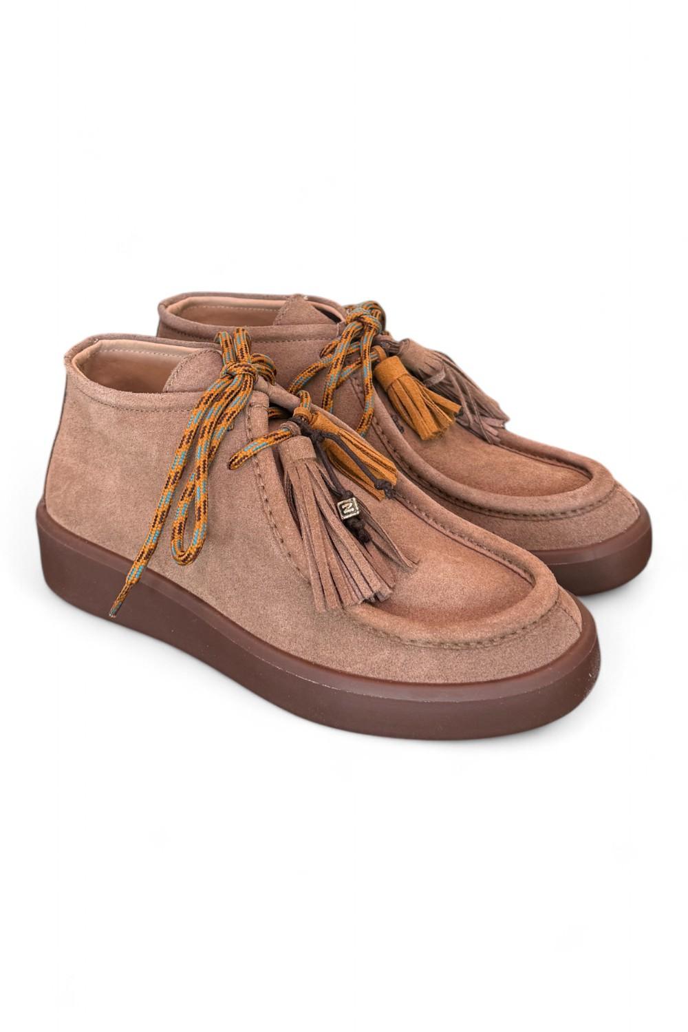 Polacco ingegnere suede taupe Meliné 
