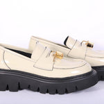 Mocassino lucchetto naplak panna XL Stokton<BR/> 
