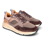 Sneaker extralight marrone e verde Ambitious 