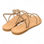 Sandalo strass oro Le Salentine 