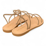 Sandalo strass oro Le Salentine 