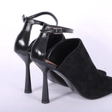 Sabot top cintino nero tacco 90 Chantal 
