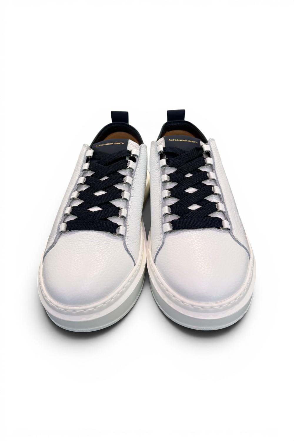Sneaker Wembley man Alexander Smith bottalato white blu 