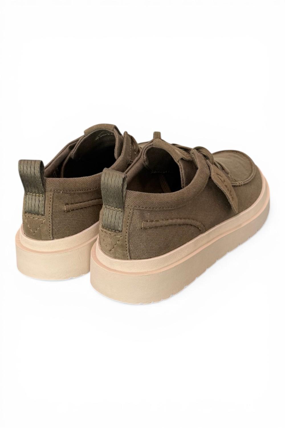 Scarpa uomo Polden Moc tela fango Clarks<BR/> 