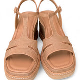 Sandalo rafia grano zeppa 90 Bruno Premi<BR/> 