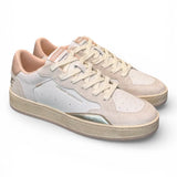 Sneaker bianca beige rosa basket Crime London 