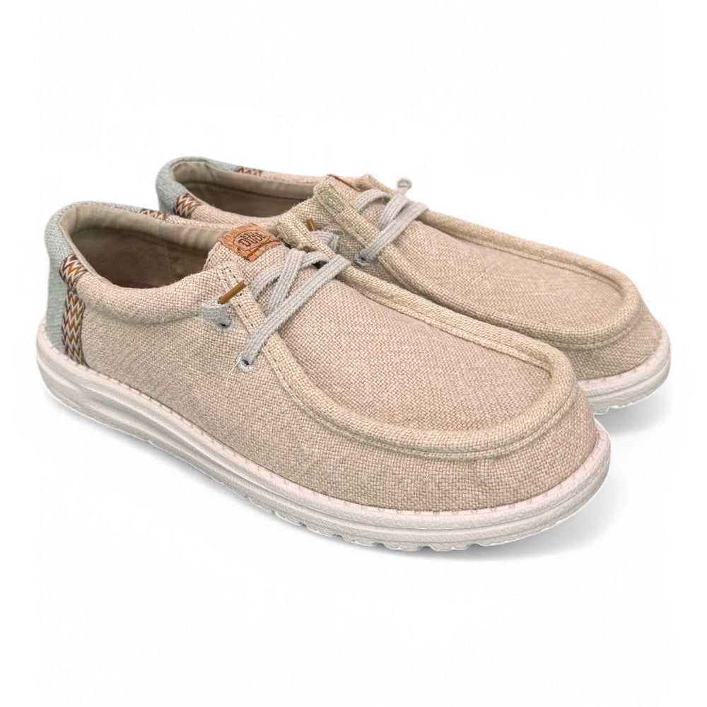 Sneaker uomo wally Juta stone beige Hey Dude<BR/> 
