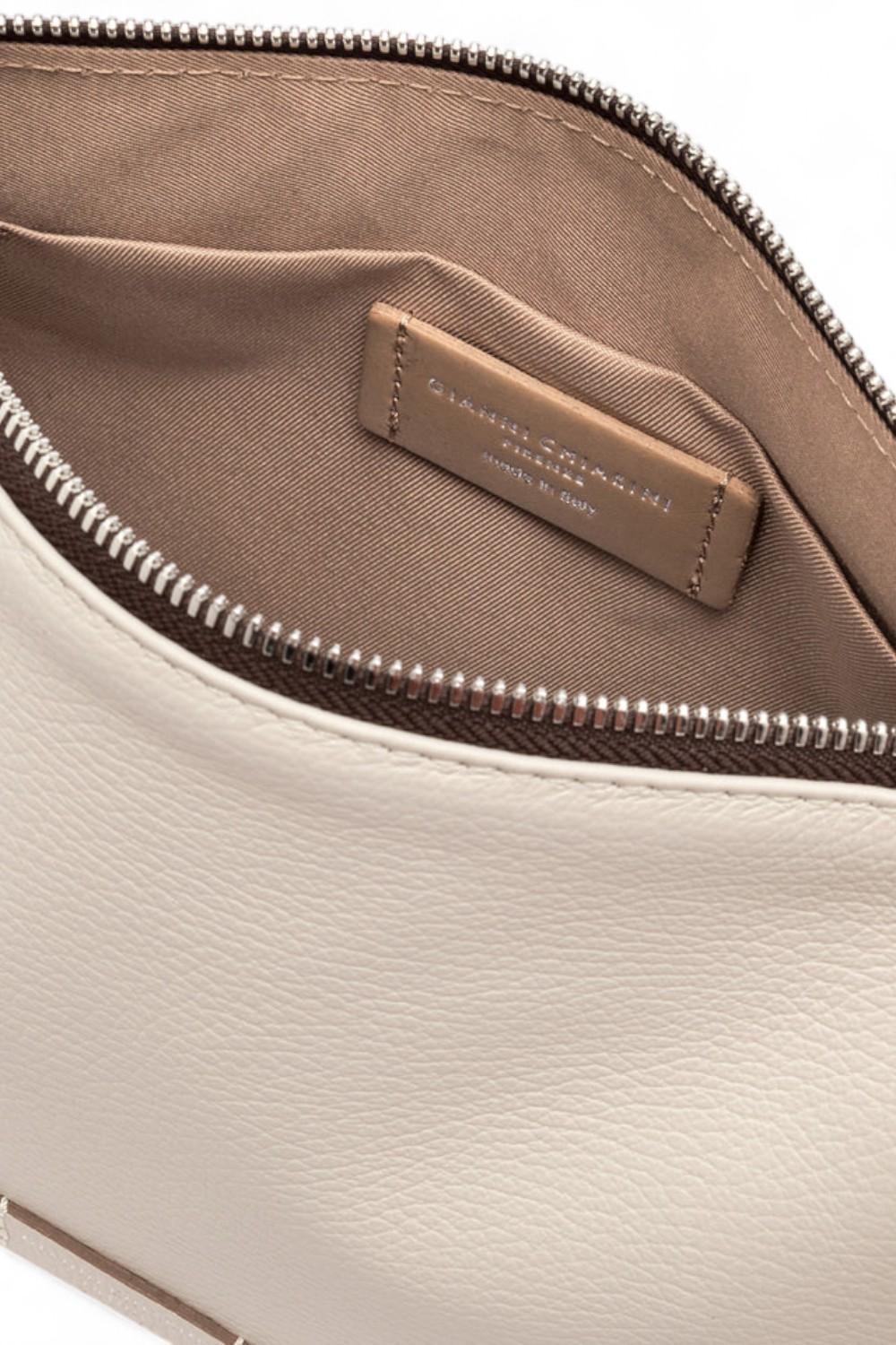 Pochette Nora pelle latte Gianni Chiarini<BR/> 