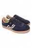 Sneaker uomo low suede blu Primabase