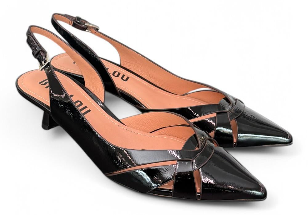 Slingback Bibi Lou incroci naplak nero tacco 